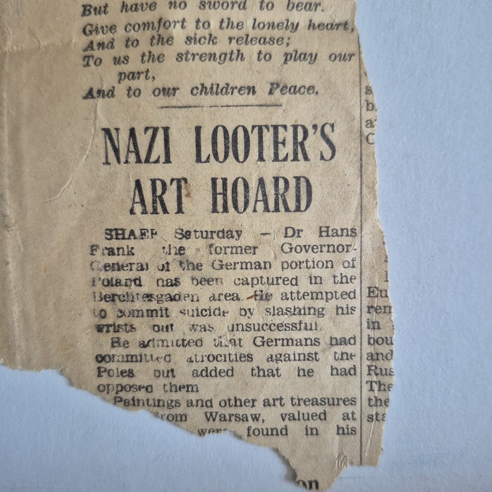 Family press cutting