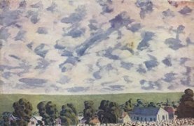 Landscape with Church and Clouds