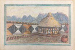 Painted Hut and Courtyard