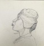 Portrait of Woman with Hat