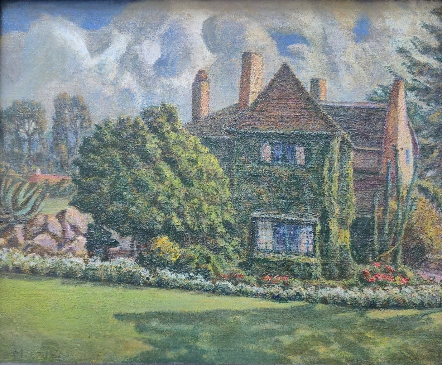 Garden and house