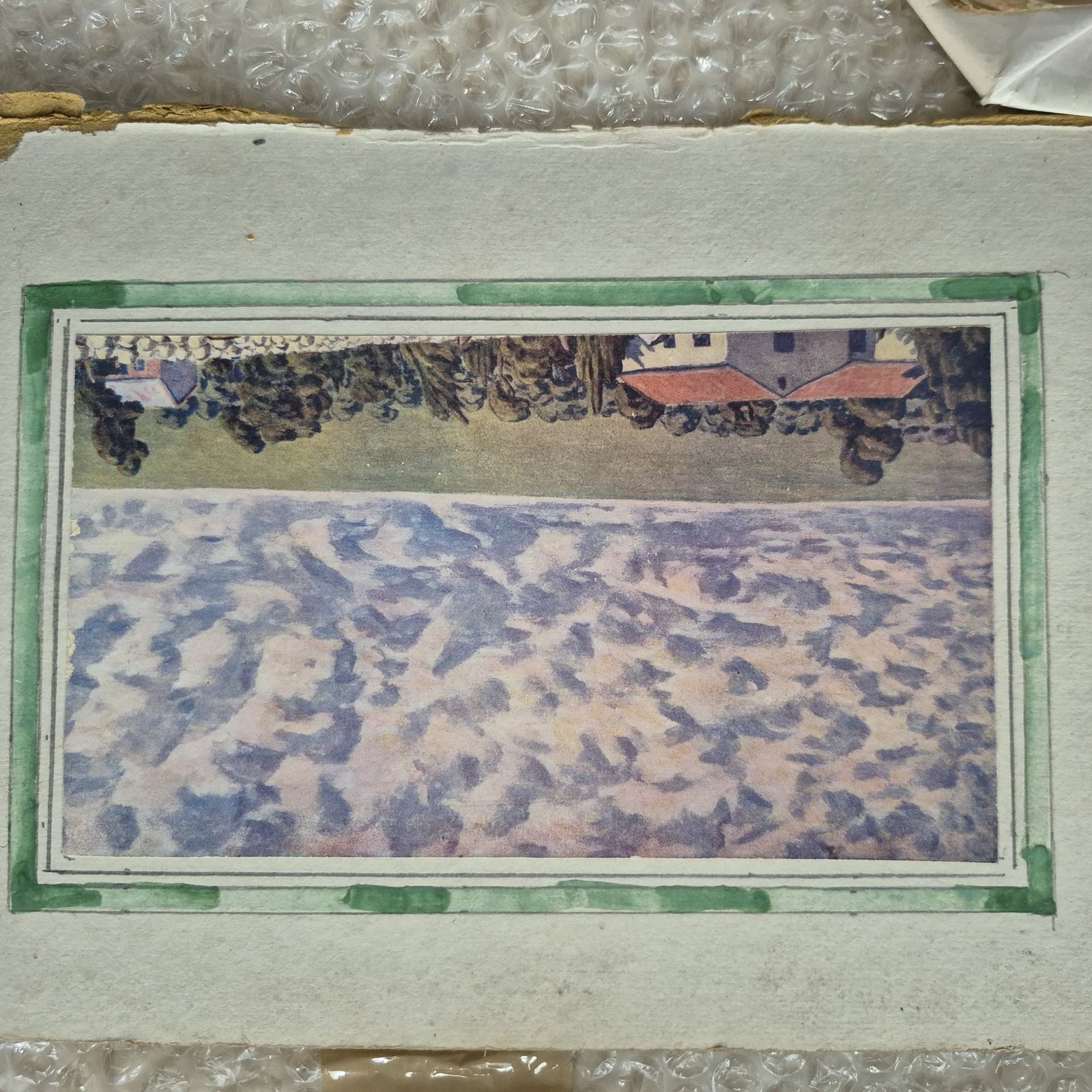 Landscape with pink hills