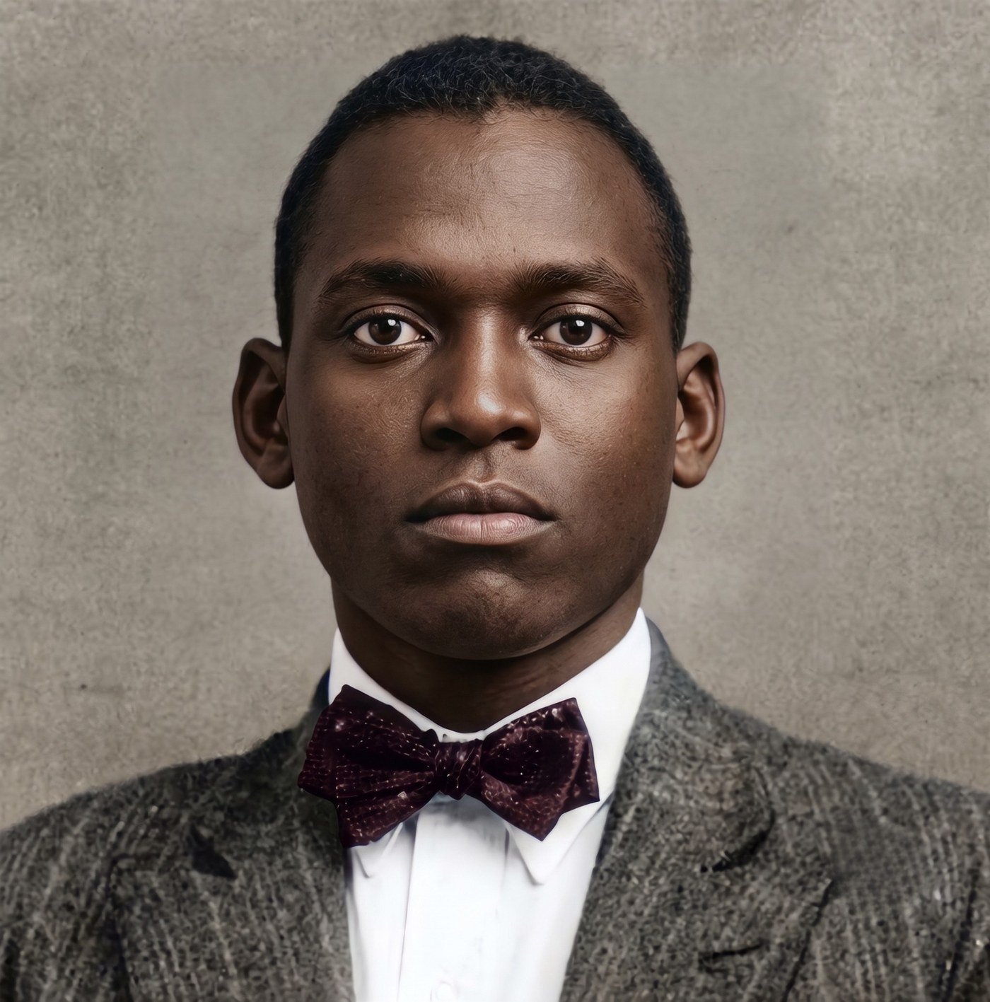 Digitally restored portrait of Moses Tladi